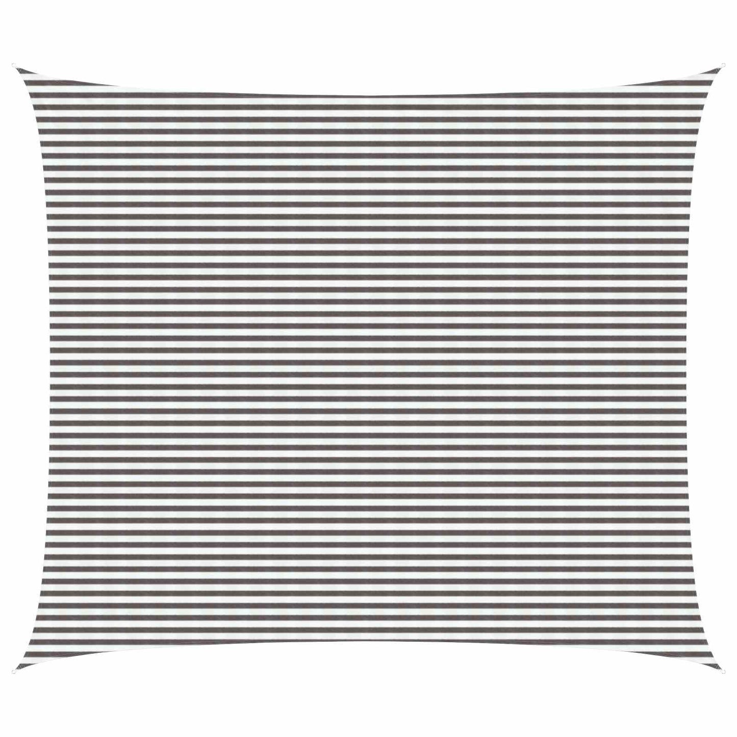 vidaXL Sunshade Sail Light Grey and White 6 x 8 m HDPE