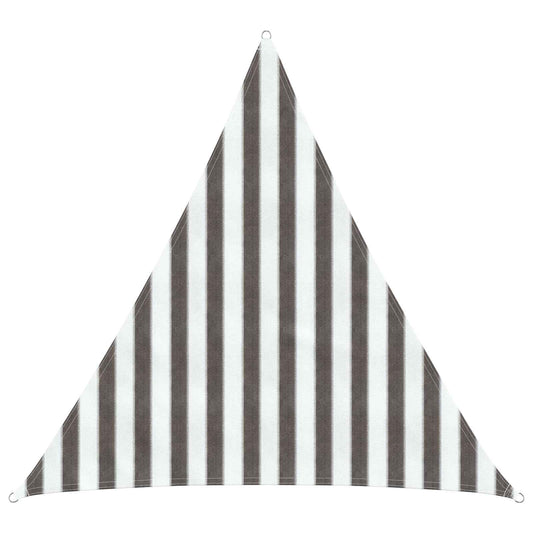 vidaXL Sunshade Sail Light Grey and White 2 x 2 x 2 m HDPE