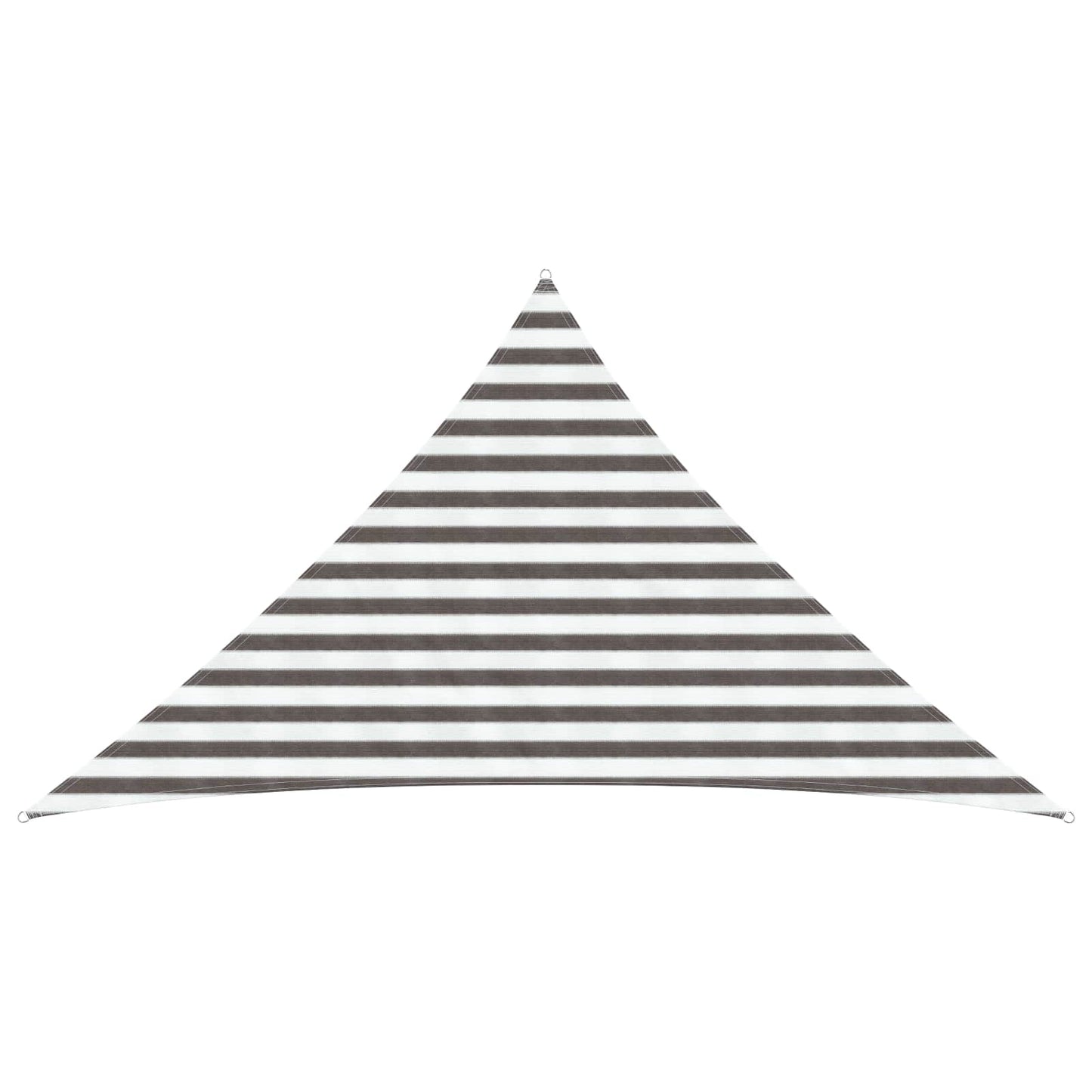 vidaXL Sunshade Sail Light Grey and White 2.5 x 2.5 x 3.5 m HDPE