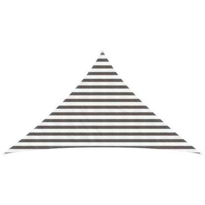 vidaXL Sunshade Sail Light Grey and White 2.5 x 2.5 x 3.5 m HDPE