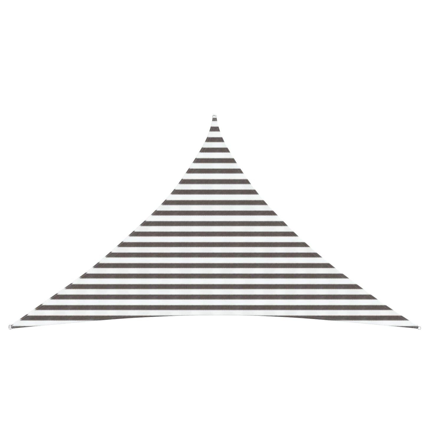 vidaXL Sunshade Sail Light Grey and White 3.5 x 3.5 x 4.9 m HDPE