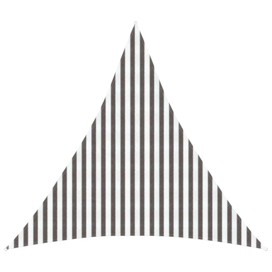 vidaXL Sunshade Sail Light Grey and White 4 x 4 x 4 m HDPE