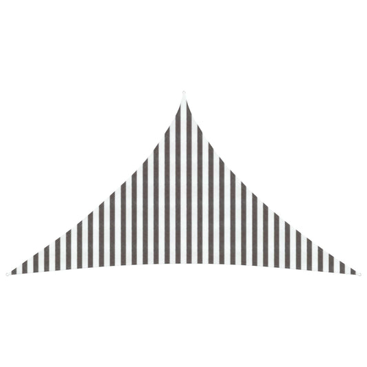 vidaXL Sunshade Sail Light Grey and White 4.5 x 4.5 x 4.5 m HDPE