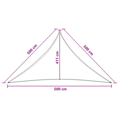 vidaXL Sunshade Sail 5 x 5 x 5 m HDPE