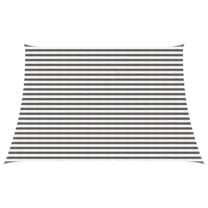 vidaXL Sunshade Sail Light Grey and White 4 / 5 x 3 m HDPE
