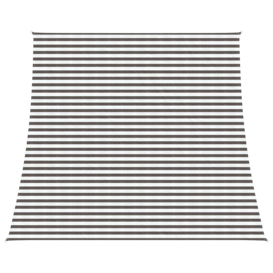 vidaXL Sunshade Sail Light Grey and White 4 / 5 x 4 m HDPE