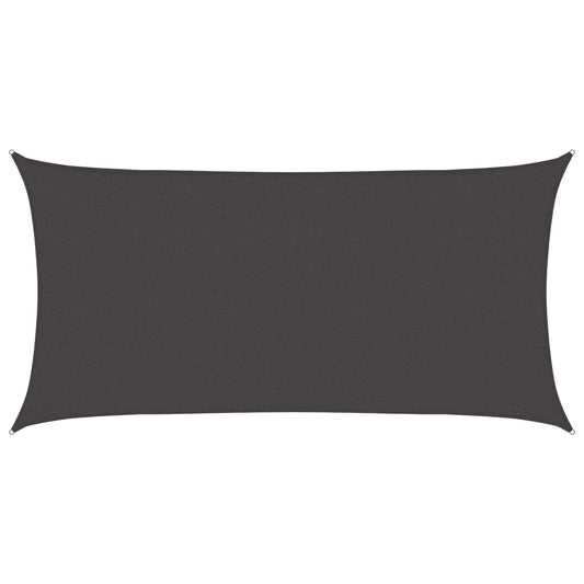 vidaXL Sunshade Sail Anthracite 2.5 x 6 m HDPE