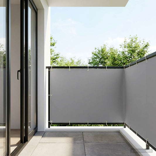 vidaXL Balcony Privacy Screen 150 x 600 cm Fabric with PU Coated