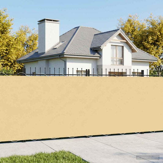 vidaXL Balcony Privacy Screen 180 x 300 cm Fabric with PU Coated Sand