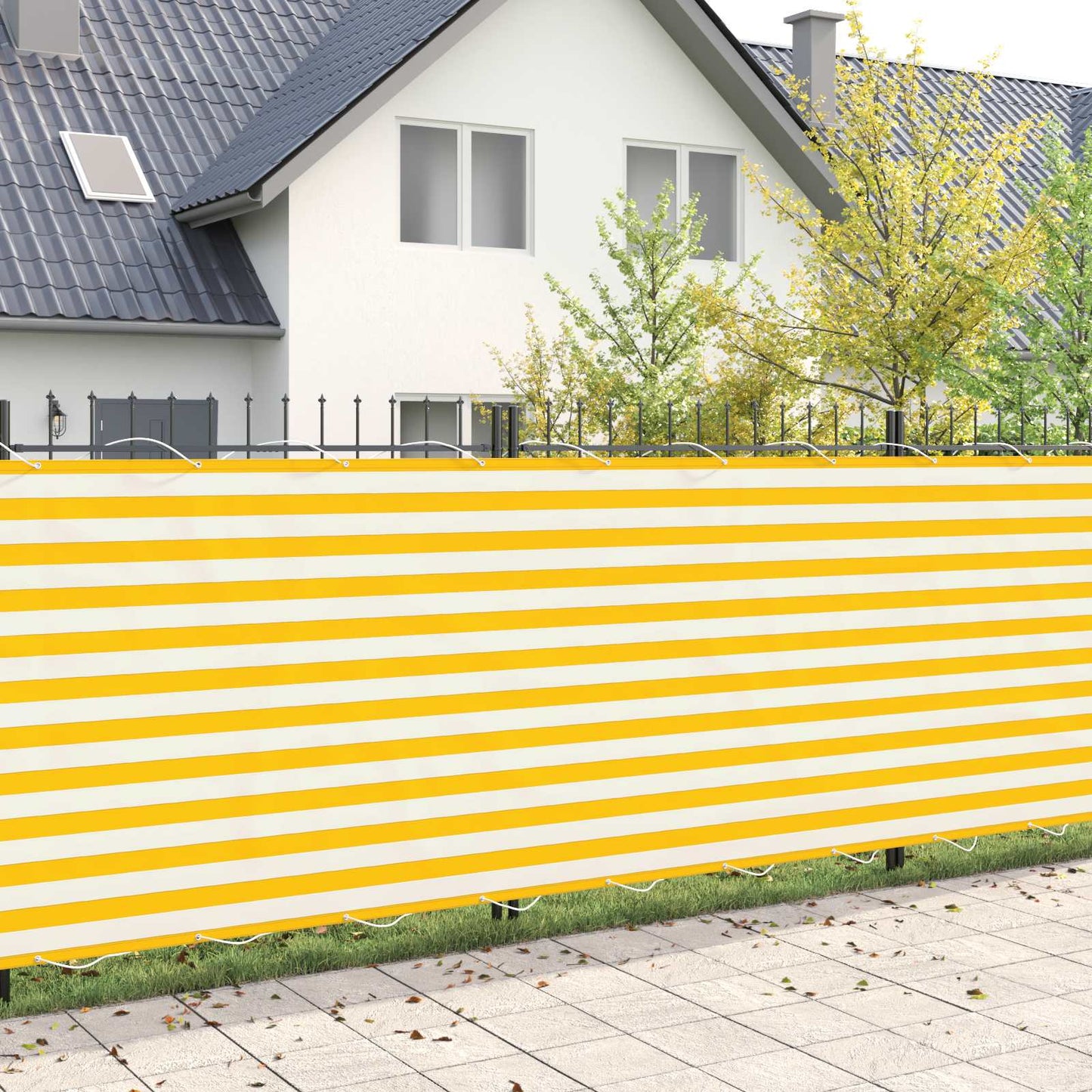 vidaXL Balcony Privacy Screen 150 x 200 cm Fabric with PU Coated