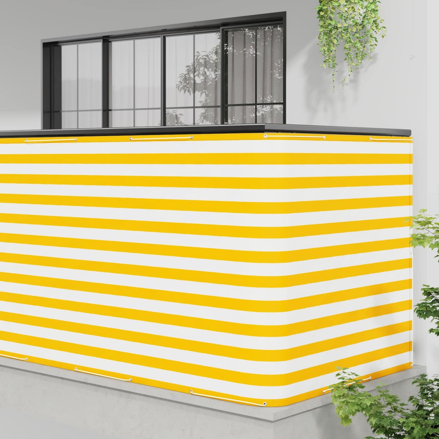 vidaXL Balcony Privacy Screen 150 x 300 cm Fabric with PU Coated