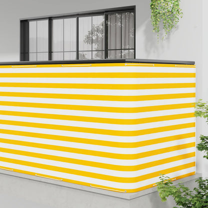 vidaXL Balcony Privacy Screen 150 x 600 cm Fabric with PU Coated