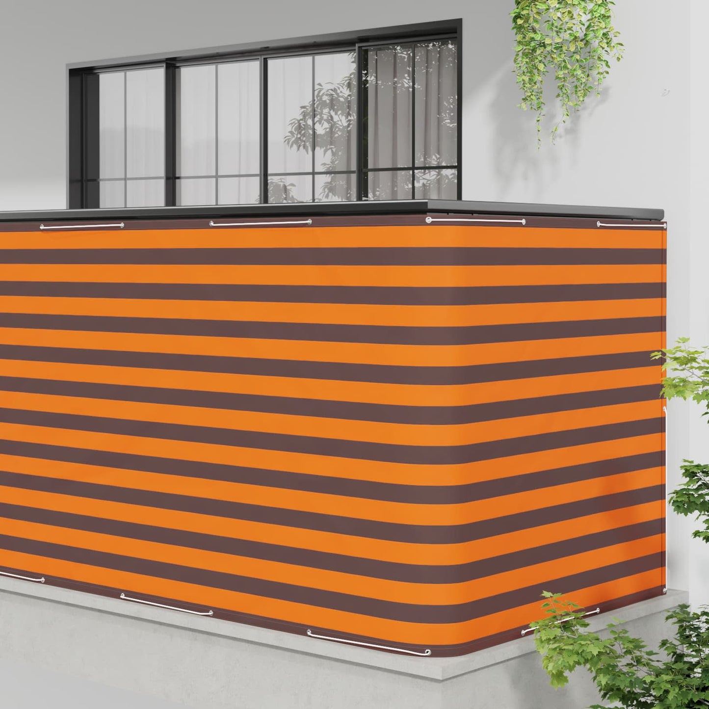 vidaXL Balcony Privacy Screen 150 x 800 cm Fabric with PU Coated