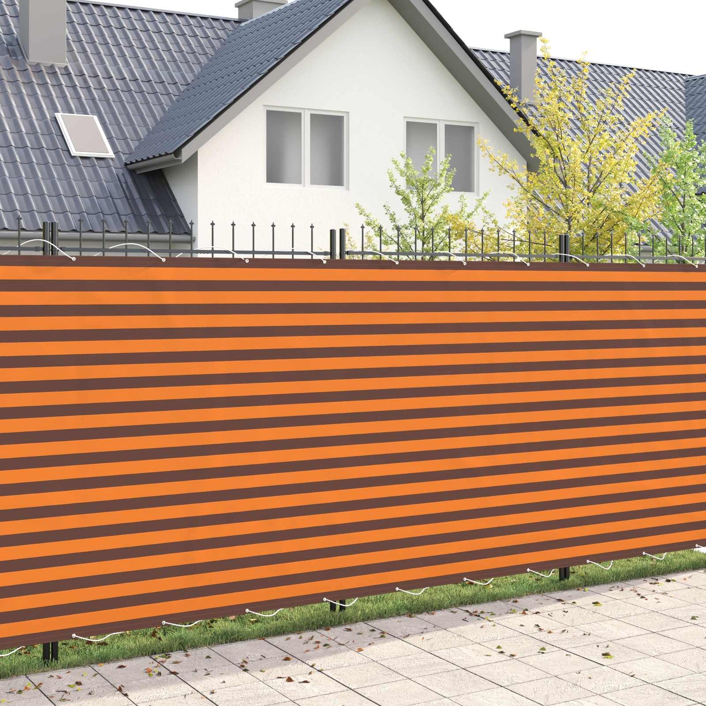 vidaXL Balcony Privacy Screen 200 x 200 cm Fabric with PU Coated