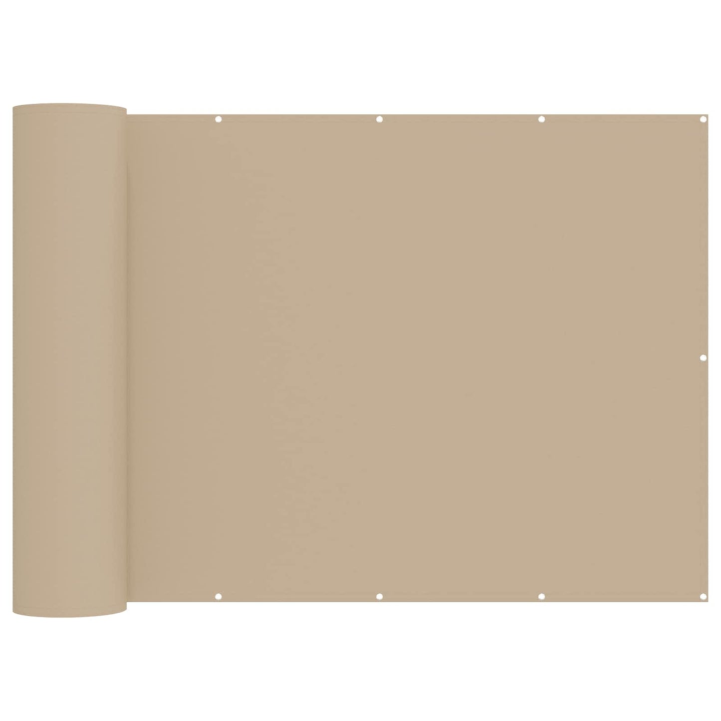 vidaXL Balcony Privacy Screen 150 x 500 cm Fabric with PU Coated Beige