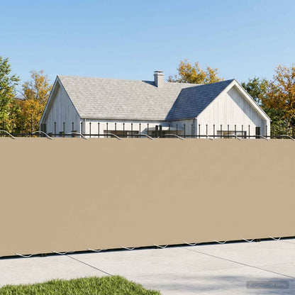 vidaXL Balcony Privacy Screen 200 x 800 cm Fabric with PU Coated Beige