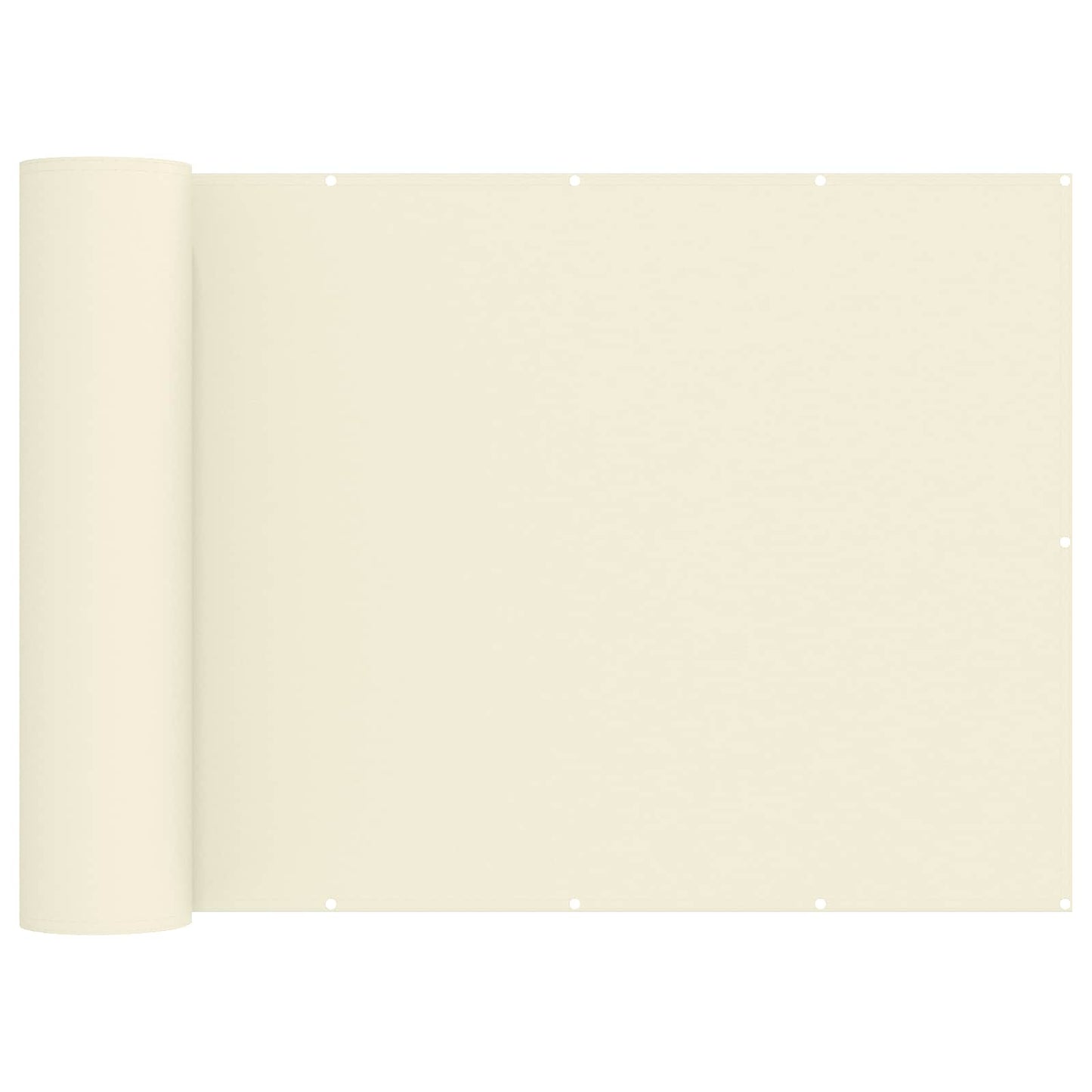 vidaXL Balcony Privacy Screen 150 x 300 cm Fabric with PU Coated Cream