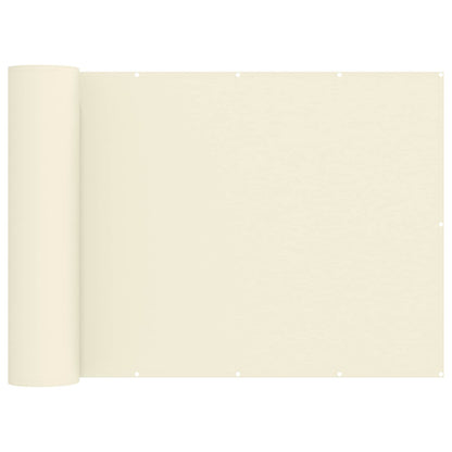 vidaXL Balcony Privacy Screen 150 x 800 cm Fabric with PU Coated Cream