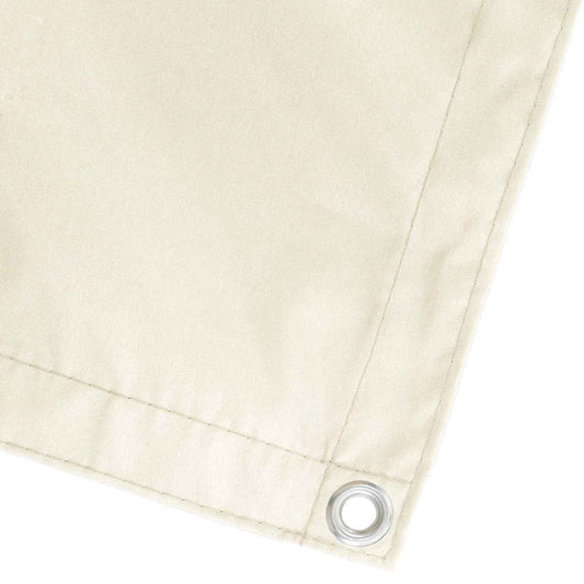 vidaXL Balcony Privacy Screen 180 x 200 cm Fabric with PU Coated Cream
