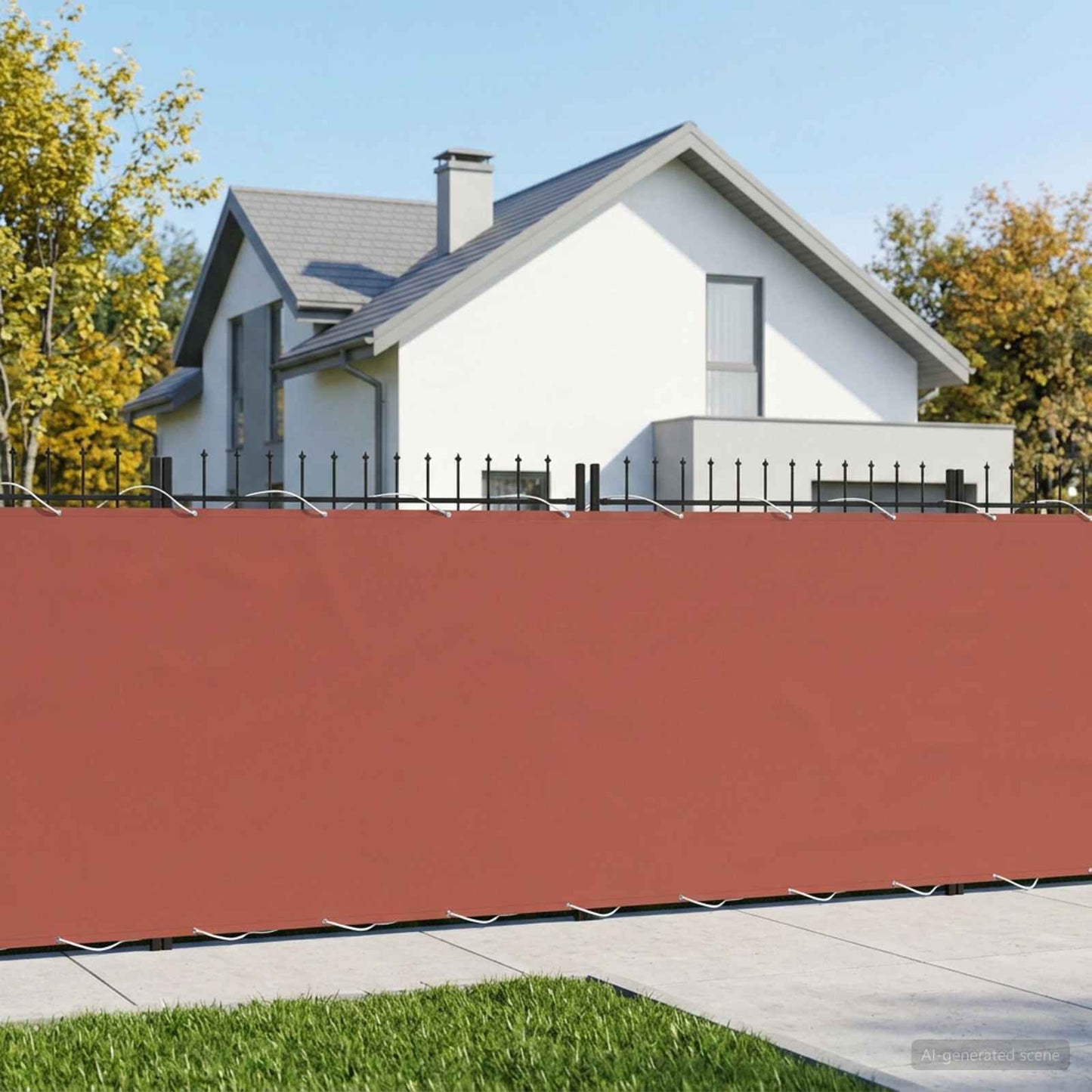 vidaXL Balcony Privacy Screen 150 x 200 cm Fabric with PU Coated