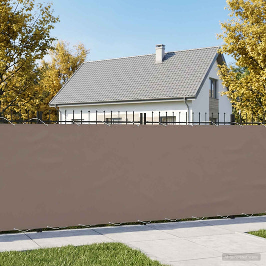 vidaXL Balcony Privacy Screen 150 x 500 cm Fabric with PU Coated Taupe