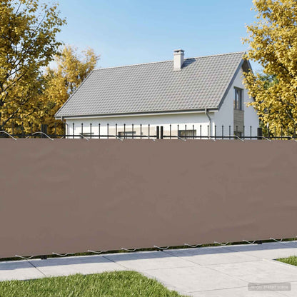 vidaXL Balcony Privacy Screen 150 x 400 cm Fabric with PU Coated Taupe