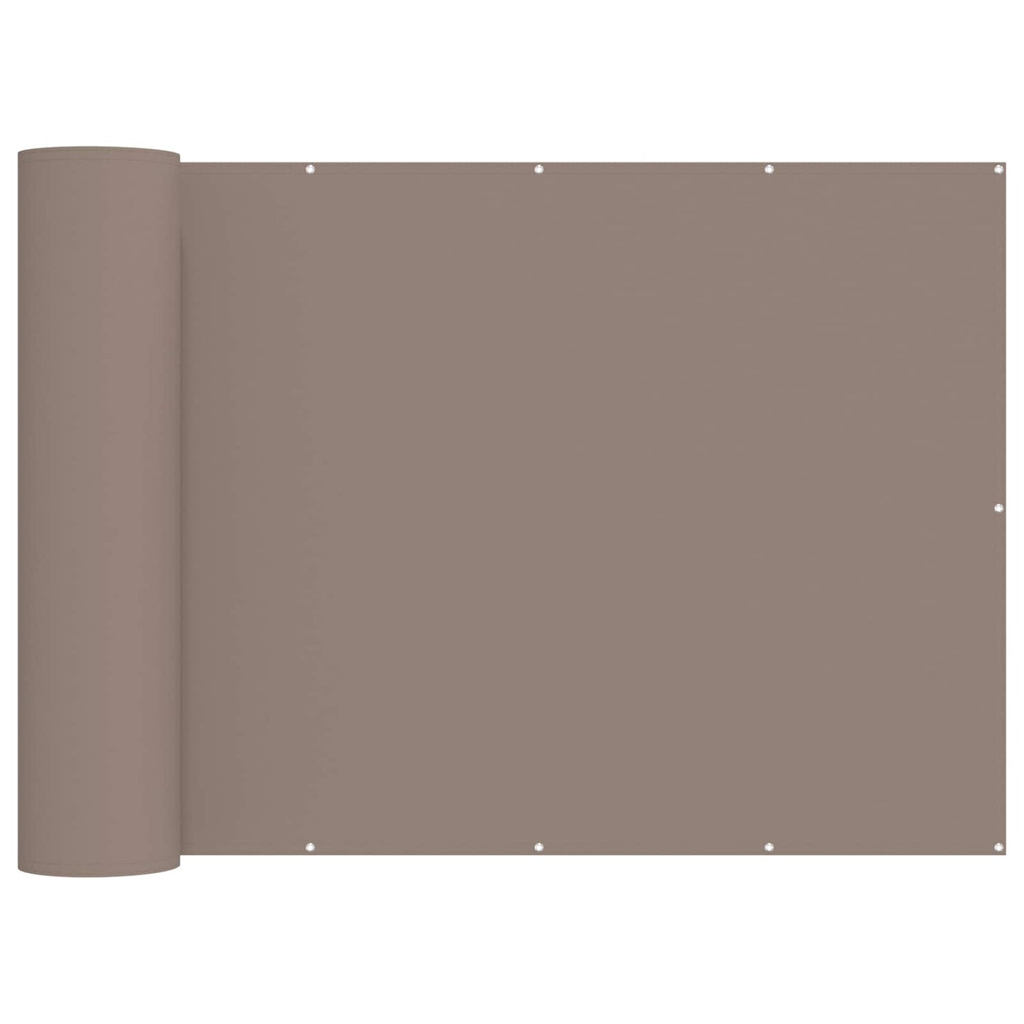 vidaXL Balcony Privacy Screen 180 x 800 cm Fabric with PU Coated Taupe