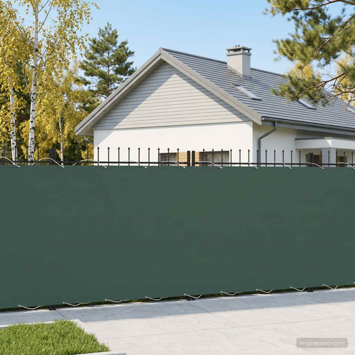 vidaXL Balcony Privacy Screen 200 x 300 cm Fabric with PU Coated
