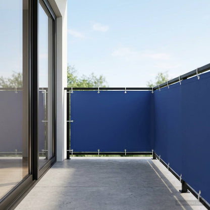 vidaXL Balcony Privacy Screen 150 x 200 cm Fabric with PU Coated Blue