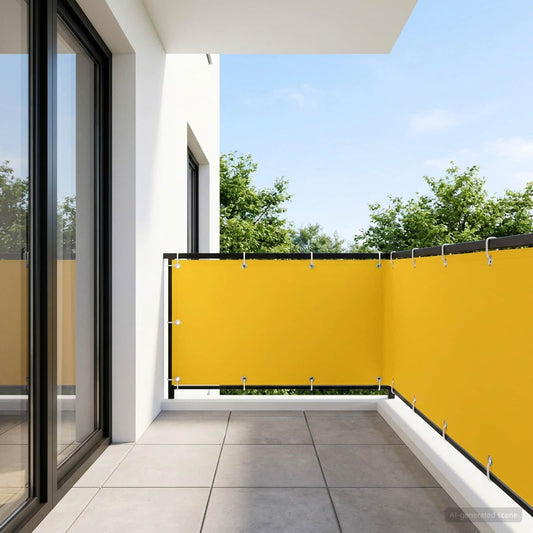 vidaXL Balcony Privacy Screen 150 x 600 cm Fabric with PU Coated