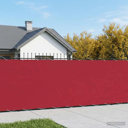 vidaXL Balcony Privacy Screen 200 x 800 cm Fabric with PU Coated Red