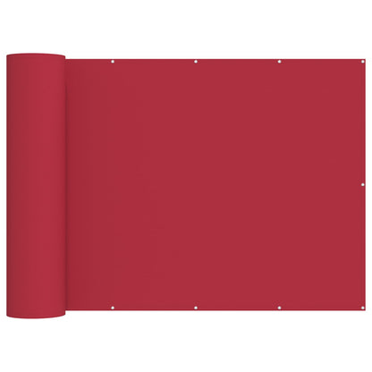 vidaXL Balcony Privacy Screen 200 x 200 cm Fabric with PU Coated Red