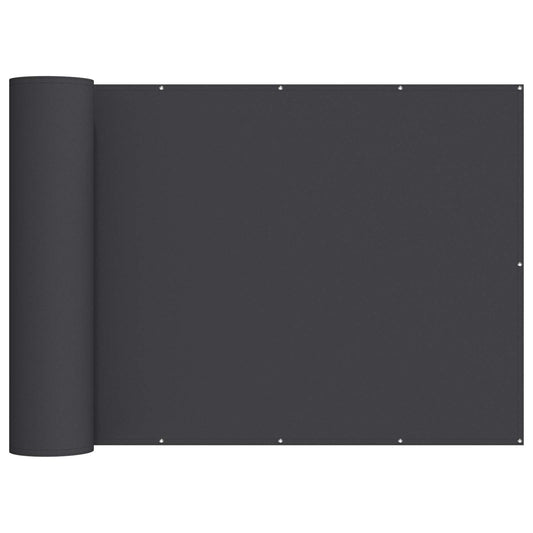vidaXL Balcony Privacy Screen 150 x 300 cm Fabric with PU Coated Black