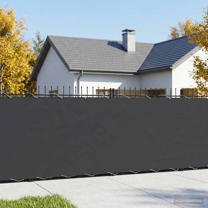 vidaXL Balcony Privacy Screen 180 x 200 cm Fabric with PU Coated Black