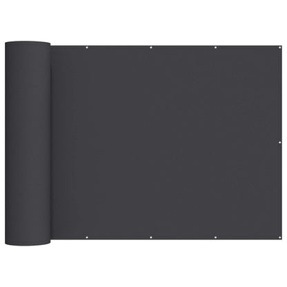 vidaXL Balcony Privacy Screen 200 x 600 cm Fabric with PU Coated Black