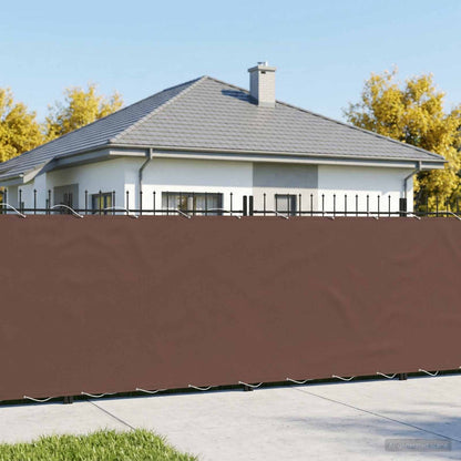 vidaXL Balcony Privacy Screen 150 x 500 cm Fabric with PU Coated Brown