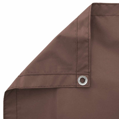 vidaXL Balcony Privacy Screen 150 x 500 cm Fabric with PU Coated Brown