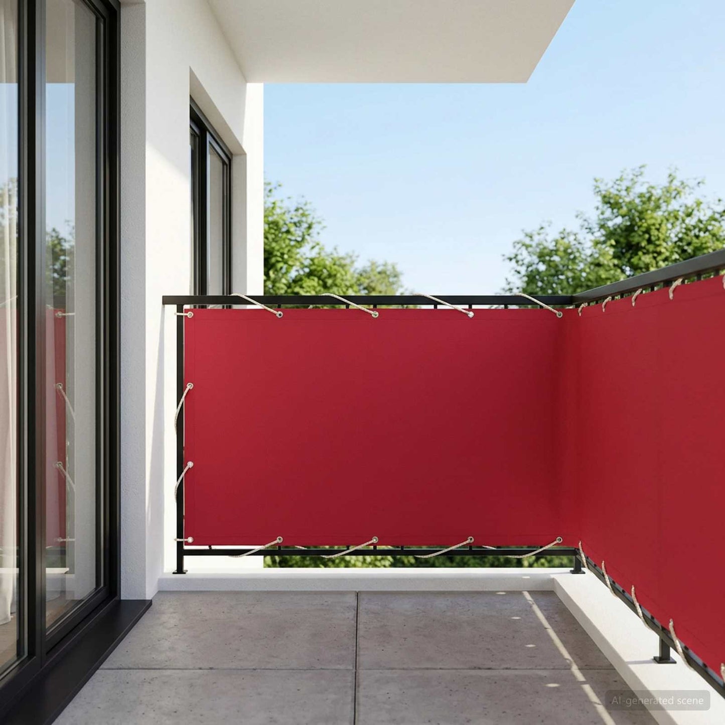 vidaXL Balcony Privacy Screen 150 x 500 cm Fabric with PU Coated