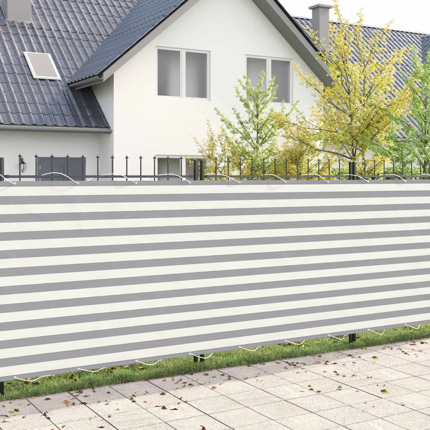 vidaXL Balcony Privacy Screen 200 x 1000 cm Fabric with PU Coated