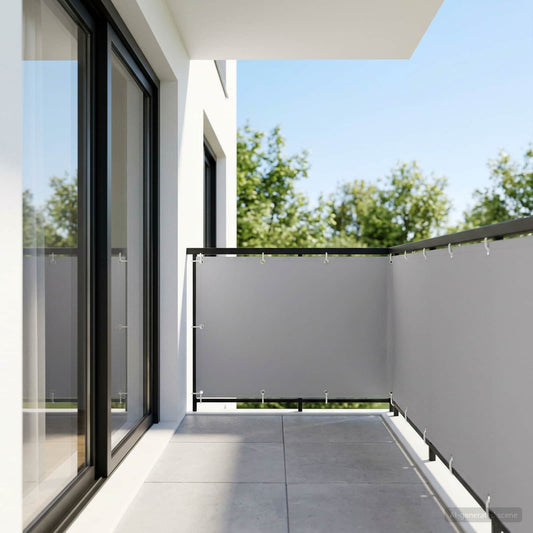 vidaXL Balcony Privacy Screen 1.2 x 25 m Fabric with PU Coated