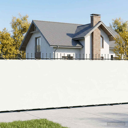 vidaXL Balcony Privacy Screen 1.2 x 25 m Fabric with PU Coated White