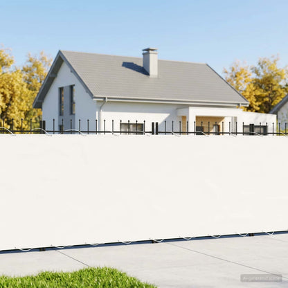 vidaXL Balcony Privacy Screen 1.5 x 15 m Fabric with PU Coated White