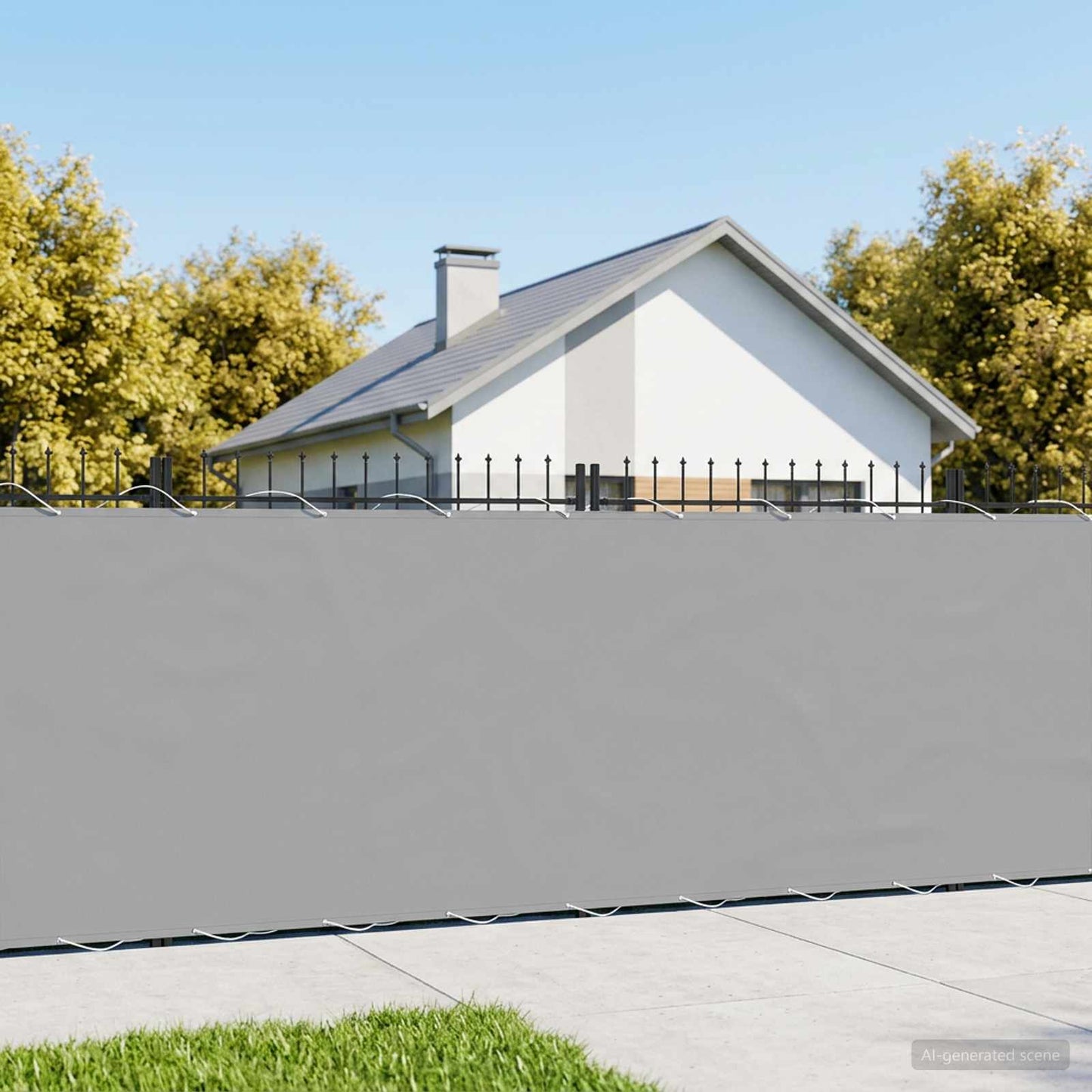 vidaXL Balcony Privacy Screen 1.5 x 25 m Fabric with PU Coated