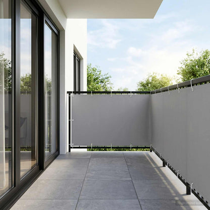 vidaXL Balcony Privacy Screen 1.5 x 25 m Fabric with PU Coated