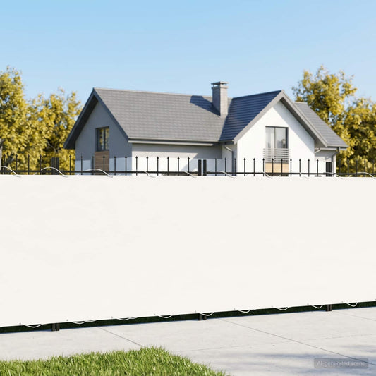 vidaXL Balcony Privacy Screen 1.5 x 25 m Fabric with PU Coated White