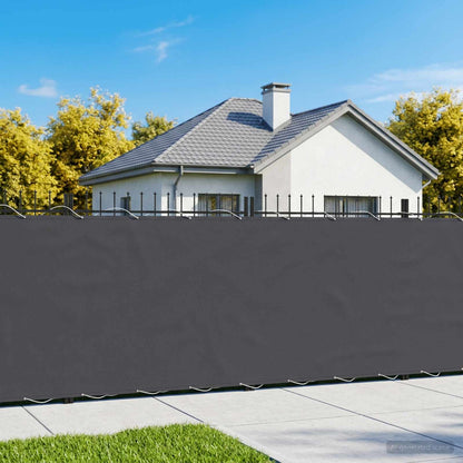 vidaXL Balcony Privacy Screen 1.5 x 25 m Fabric with PU Coated Black