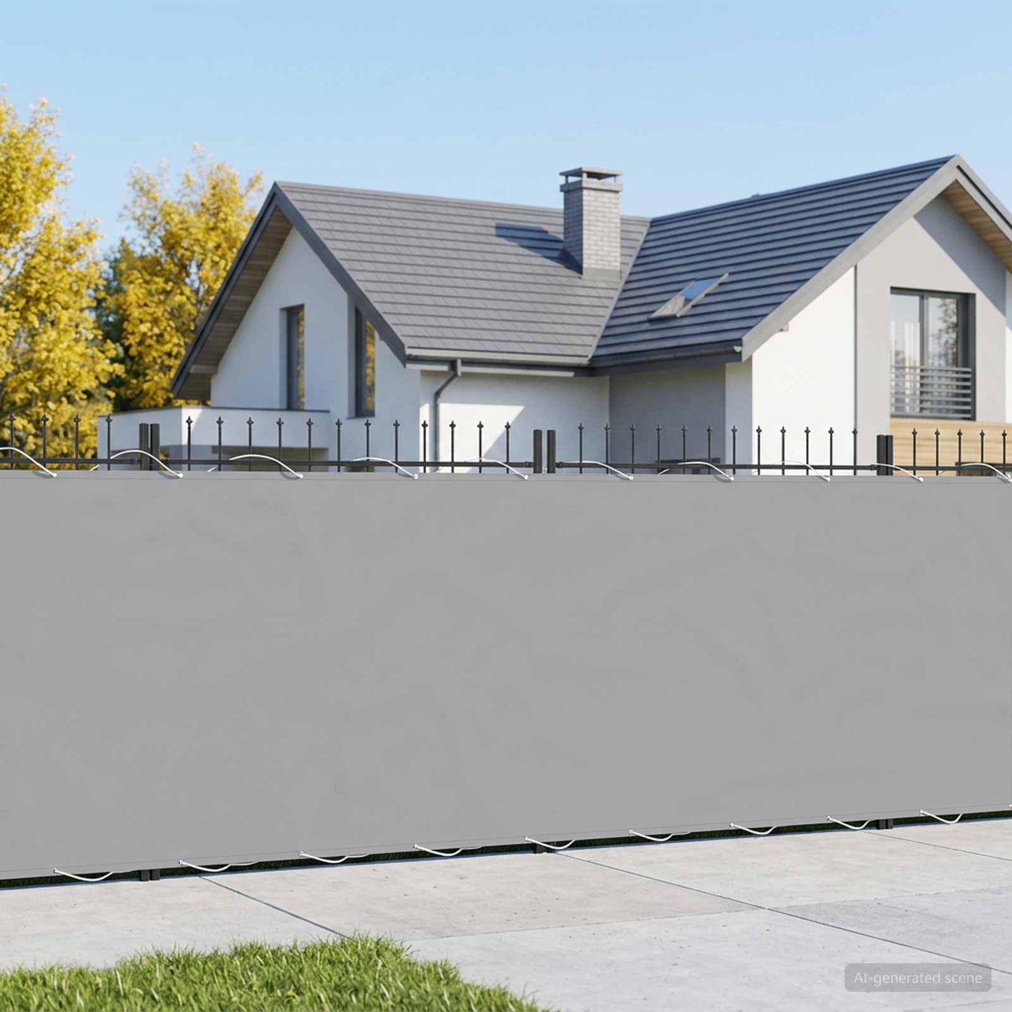 vidaXL Balcony Privacy Screen 1.8 x 25 m Fabric with PU Coated