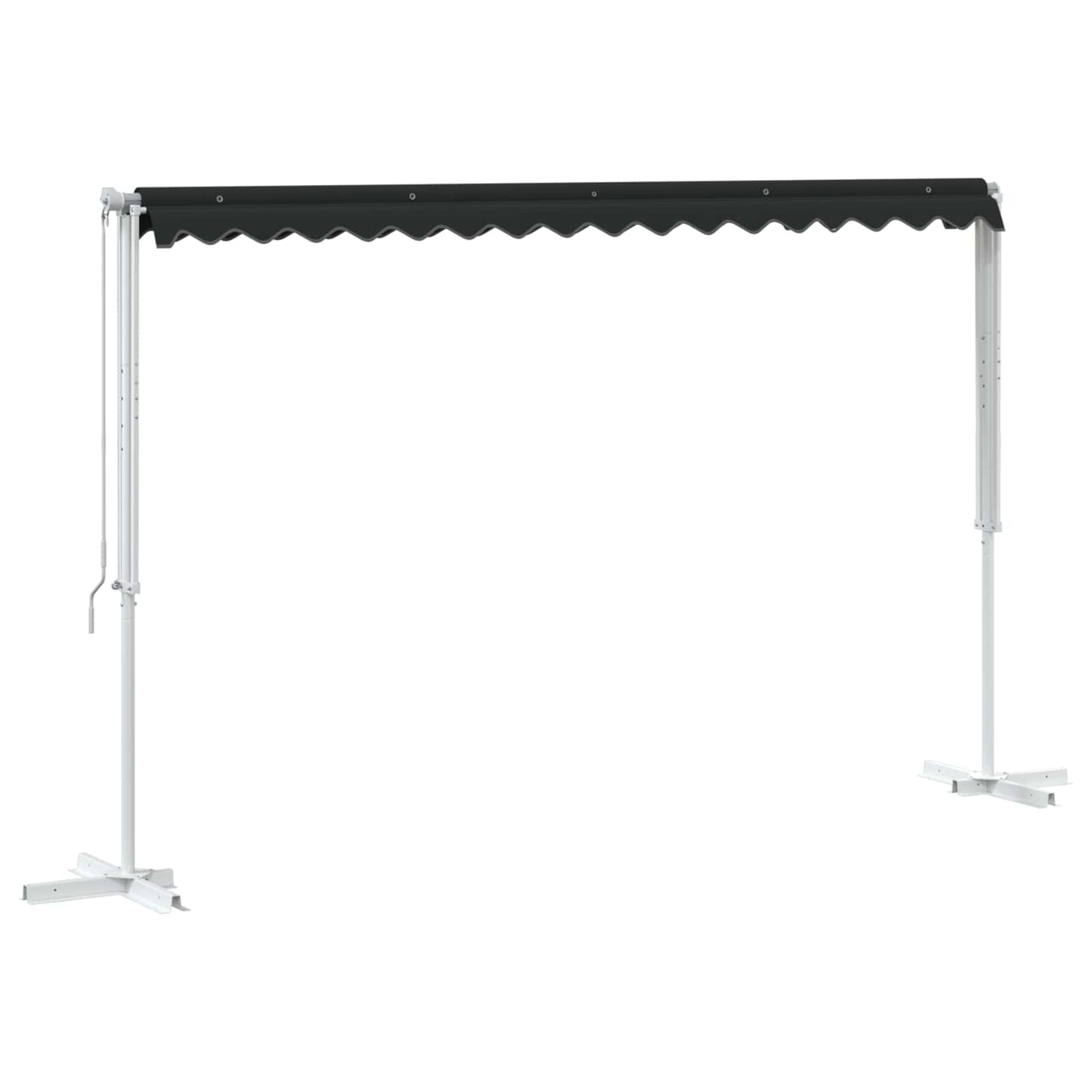 vidaXL Free Standing Awning 4 x 3 m Polyester Anthracite