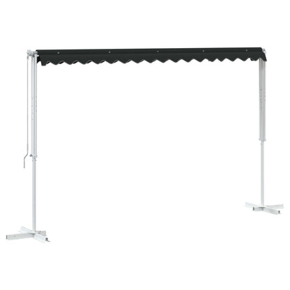 vidaXL Free Standing Awning 4 x 3 m Polyester Anthracite