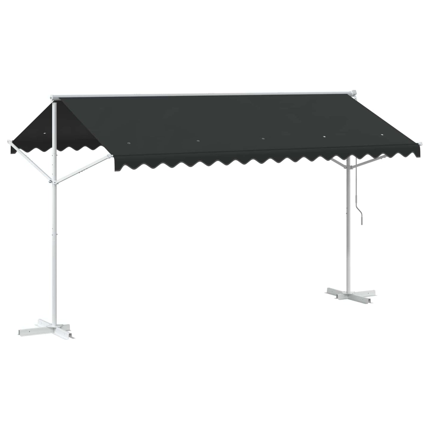 vidaXL Free Standing Awning 4 x 3 m Polyester Anthracite